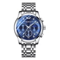 thumbnail image 1 of Belushi BW-573 Reloj De Cuarzo Luminoso Con Fase Lunar Impermeable Color Del Fondo Azul, 1 of 7