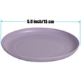 thumbnail image 4 of WANBY Lightweight Wheat Straw Plates Unbreakable Dinner Dishes Plates Set Dishwasher & Microwave Safe (Small 6 Pack 5.9'), 4 of 8