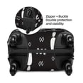 thumbnail image 5 of Multi-Size Suitcase Protective Cover Full Range Double Stitching Invisible Zipper For Travel Business Black Background Of Cactus Small, 5 of 8