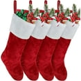 thumbnail image 1 of Personalised Christmas Stockings Velvet Effect Christmas Stockings, 1 of 5