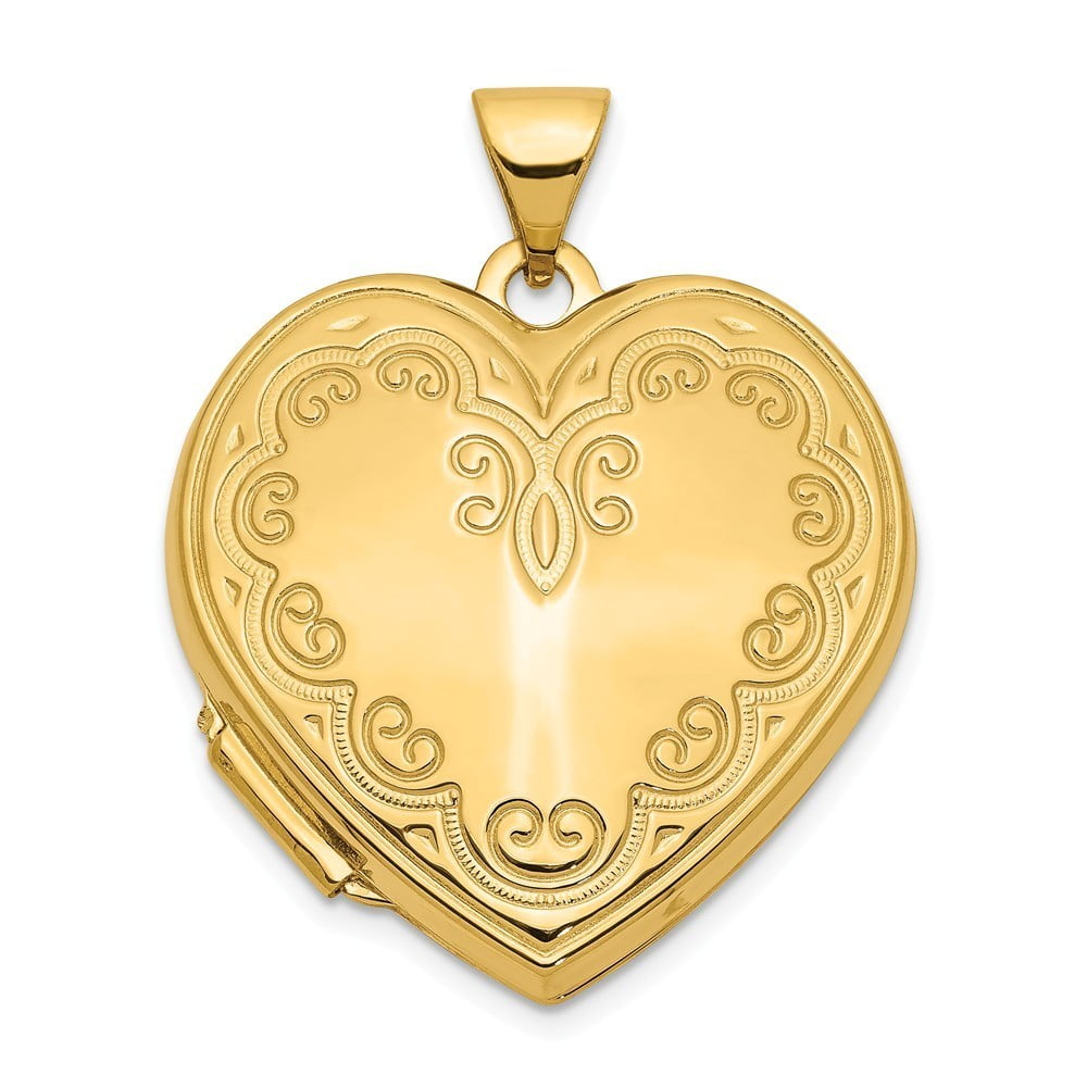Jewelry 14k Yellow Gold Heart Locket 3.0 Grams