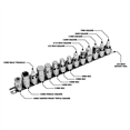 thumbnail image 4 of Wilmar Corp. / Performance Tool 15 Piece Drain Plug Socket Set, 4 of 6