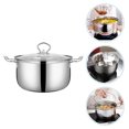 thumbnail image 3 of Kitchen Stockpot Soup Pot Noodle Cooking Pot Restaurant Pot Kitchen Supply Stainless Steel Stockpot, 3 of 8