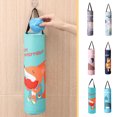 thumbnail image 3 of Wall-mounted Bottom Opening Design Lanyard Garbage Bag Organizer Cartoon Animal Pattern Plastic Bag Holder Kitchen Accessories, 3 of 8