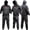 Black, variant on 2fit heavy duty sweat suit sauna exercise gym suit fitness, weight loss, antirip (xl)
