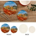 thumbnail image 4 of SKYSONIC Autumn Maple Landscape Pot Holders Trivets, 2 Pcs Heat Resistant Trivets, Cotton Thread Weave Mats for Hot Pads Pans Pot Bowl Teapot for Kitchen Decor, 4 of 7
