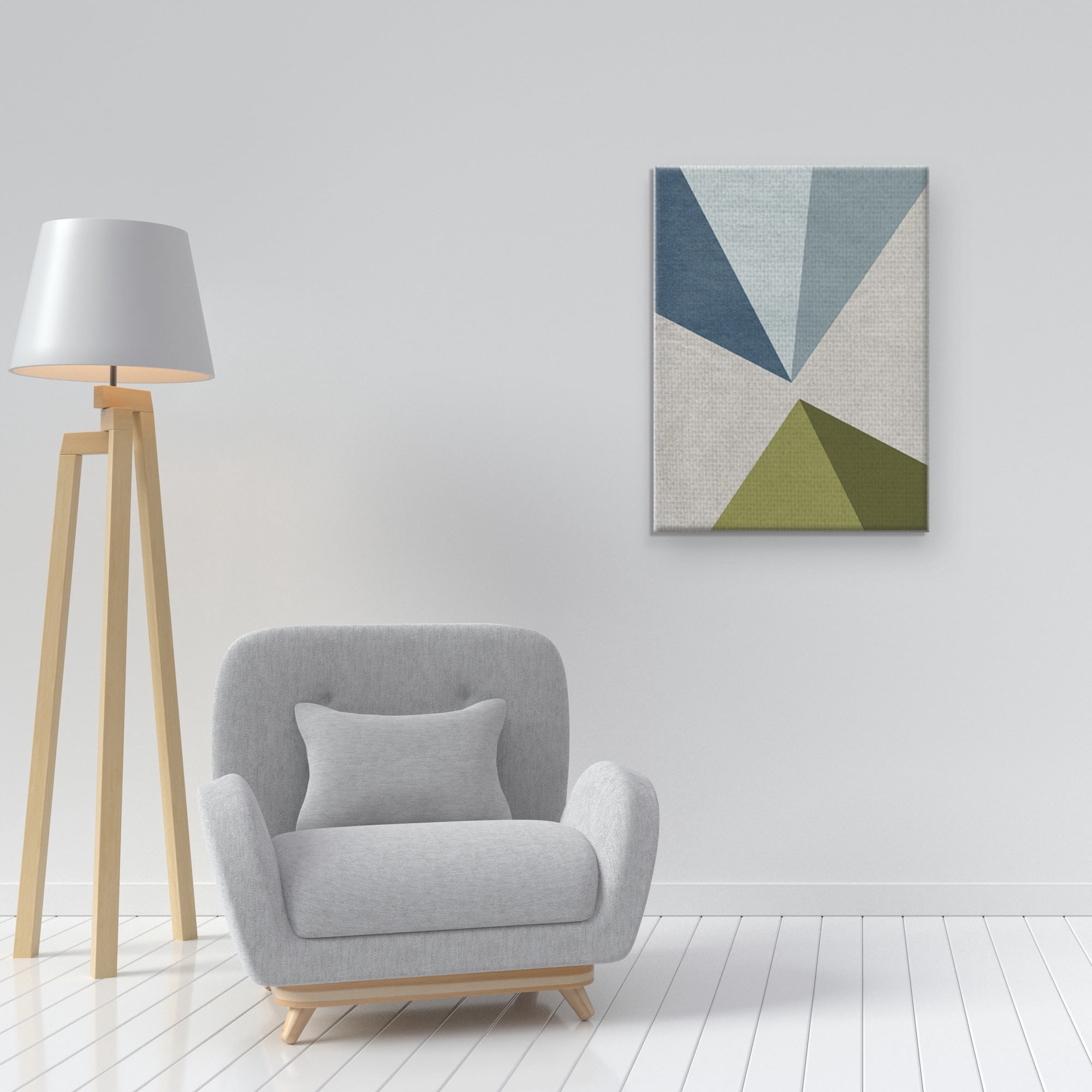 Masterpiece Art Gallery New Linen Geometrics E by GI ArtLab Canvas Art Print 18" x 24"