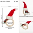 thumbnail image 2 of Nvzi-a Christmas Decorative Napkin Buckle Christmas Table Decorative Napkin Ring Knitted Wool Christmas Decorative Napkin Ring -6 pieces (F), 2 of 2