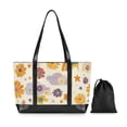 thumbnail image 7 of FORMRS Laptop Tote Bag for Women with 15.6" Computer Compartments Handbag, Beige Retro Rainbow, 7 of 7