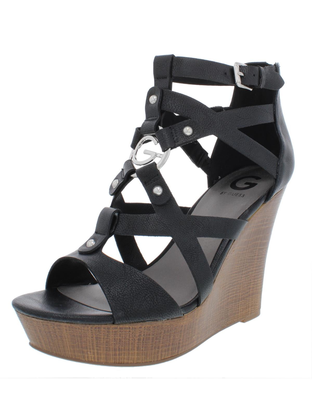 guess platform wedge shoes