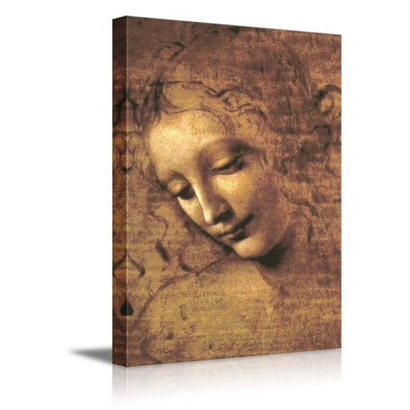 wall26 The Head of a Woman (Also Known as La Scapigliata) bThe Head of a Woman (Also Known as La Scapigliata) by Leonardo Da Vinci - 24" x 36"