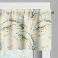 thumbnail image 5 of Ambesonne Ocean Life Valance & Curtain, Swimming Dolphins, 55"x24", Multicolor, 5 of 6