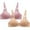 Pink, variant on nerohusy 2PC Bras for Women Seamless Wire Free Underwear Smooth Cups Full Coverage Lightly Lined Padding Comfort T-Shirt Bra 2024,Multicolor,M
