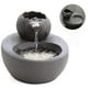 thumbnail image 2 of Fuente para gatos, dispensador de agua de cerámica para mascotas - Bebedero vertical para gatos Lotus - Filtro de circulación automática, agua para la salud y la higiene, fondo con pequeño, 2 of 3
