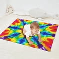 thumbnail image 2 of Rainbow Tie Dye Mandala Pattern Blanket,Comfortable Soft Lamb Wool Throw Blanket,All Season,Warm Lightweight Blankets for Sofa Bed Couch Living Room Chair,30"x40", 2 of 4