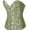 Green, variant on Fesfesfes Women Vintage Gothic Bodysuit Party Corset Lace Up Slim Fit Corset Bustier Tube Tops Tops on