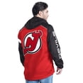 thumbnail image 2 of Men's G-III Sports by Carl Banks Red/Black New Jersey Devils Lateral Half-Zip Hoodie Jacket, 2 of 2