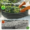 thumbnail image 3 of King Bird 4x4x1 ft Raised Garden Bed Galvanized Steel Planter Garden Box for Outdoor Gardening Vegetables Flowers Round Dark Gray, 3 of 10