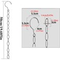thumbnail image 5 of Cadenas para colgar ahorradoras de espacio WEIHJMXG Organizador de perchas de acero inoxidable 50 cm (4 piezas), 5 of 5