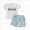 D15-White, variant on Boys' 2 Piece Summer Outfit 6-12 Months 12-24 Months 2t 3t 4t 5t 6t 7t Children Cool Graphic Short Sleeve Tee & Shorts Set,Cartoon 12-18 Months