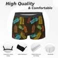 thumbnail image 2 of Men's Boxer Briefs, vintage Light Bulb Pattern a Soft Comfy Mens Underwear Boxer Briefs Breathable With Widen Waist, 2 of 7