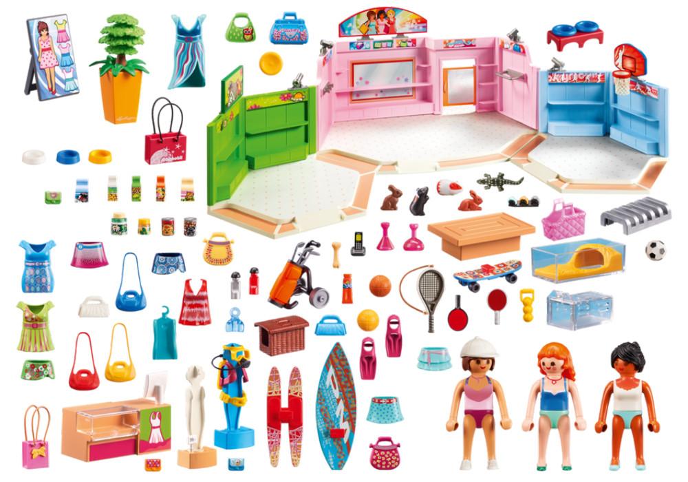 playmobil city life shopping