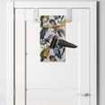 thumbnail image 2 of Bird Hanging Pocket Organizer, Sketchy Painted Like Art of Repetitive Tropical Parrot Watercolor Splash Flower, Printed Polyester Storage Bag with Pockets, 9" x 16", Multicolor, 2 of 2