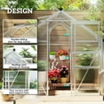 thumbnail image 4 of Outsunny Greenhouse, Walk-In Hot House, Clear PC Board with Sliding Door, 4 of 10