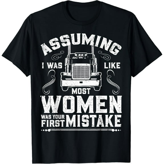 Woman Trucker Female Truck Driver T-Shirt