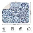 thumbnail image 2 of Large microfiber boho dish drying mat 18x24 Inch, highly absorbent, foldable, and decorative for modern kitchens, 2 of 5