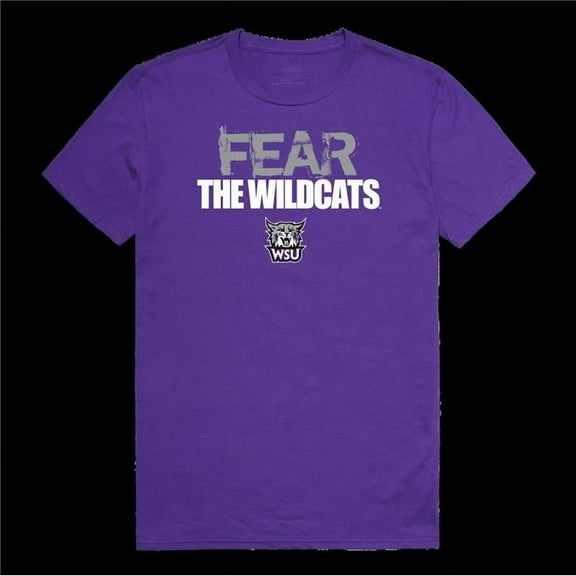 W Republic 518-251-PUR-01 Weber State Wildcats Fear College T-Shirt, Purple - Small