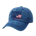 thumbnail image 2 of Helii 1776 God Bless America Washed Baseball Cap – 250th Anniversary Patriotic Hat for Men Women, Adjustable American Flag Cotton Cap, Vintage Distressed 4th of July Summer Gift Blue,A, 2 of 4