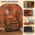 thumbnail image 4 of TROPOW Bar Cabinet,Removable Glass Rack, Industrial Wine Cabinet with Adjustable Wine Rack, Storage Metal Wood Sideboard Buffet, 4 of 7