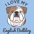 thumbnail image 3 of CafePress - I Love My English Bulldog Light T Shirt - Men's Classic Graphic T-Shirt, 3 of 4