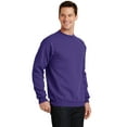 thumbnail image 4 of Port & Company Core Fleece Crewneck Sweatshirt-L (Purple), 4 of 6