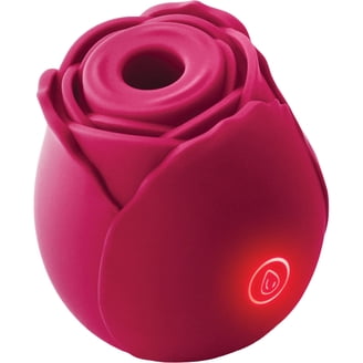 V For Vibes Vibrating Rose, Rose Vibrator Bona Dea - Black