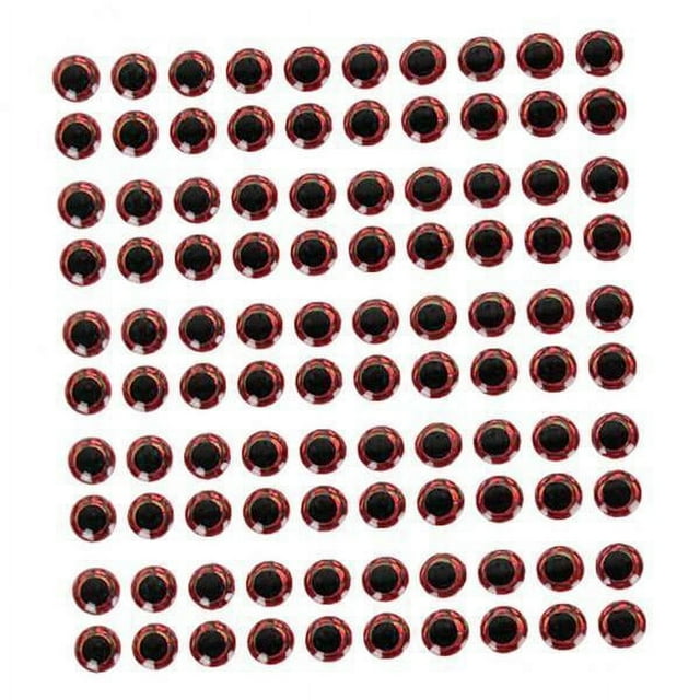 5x 100 Piezas, Señuelos de Pesca, Ojos, Ojos Holográficos en 3D, Plantillas para Atar Moscas, Manualidades de 0,24 Pulgadas 5 piezas