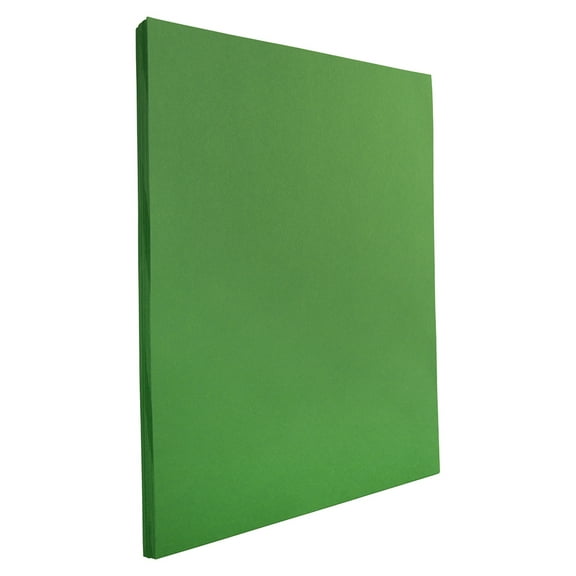 JAM Paper, 8.5 x 11 Paper, 32lb, Green, 50 Sheets