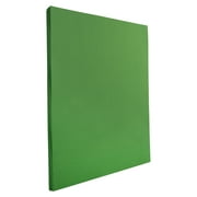 JAM Paper & Envelope Bright Paper, 8 1/2 x 11, 24 lb. Green, 100 Per Pack
