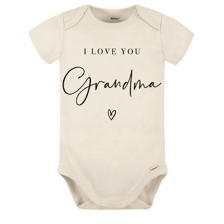 

I love you Grandma Onesie® Pregnancy Announcement Pregnancy Reveal to Grandparents Natural
