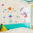 thumbnail image 4 of Gwong Decoración hogareña Dibujos animados OVNI astronauta autoadhesivo etiqueta de pared sala de niños kindergarten calcomanía Gwong 21039534, 4 of 6