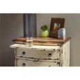 thumbnail image 4 of Off-White Distressed Two Tone Wood Drawer Chest, 4 of 9