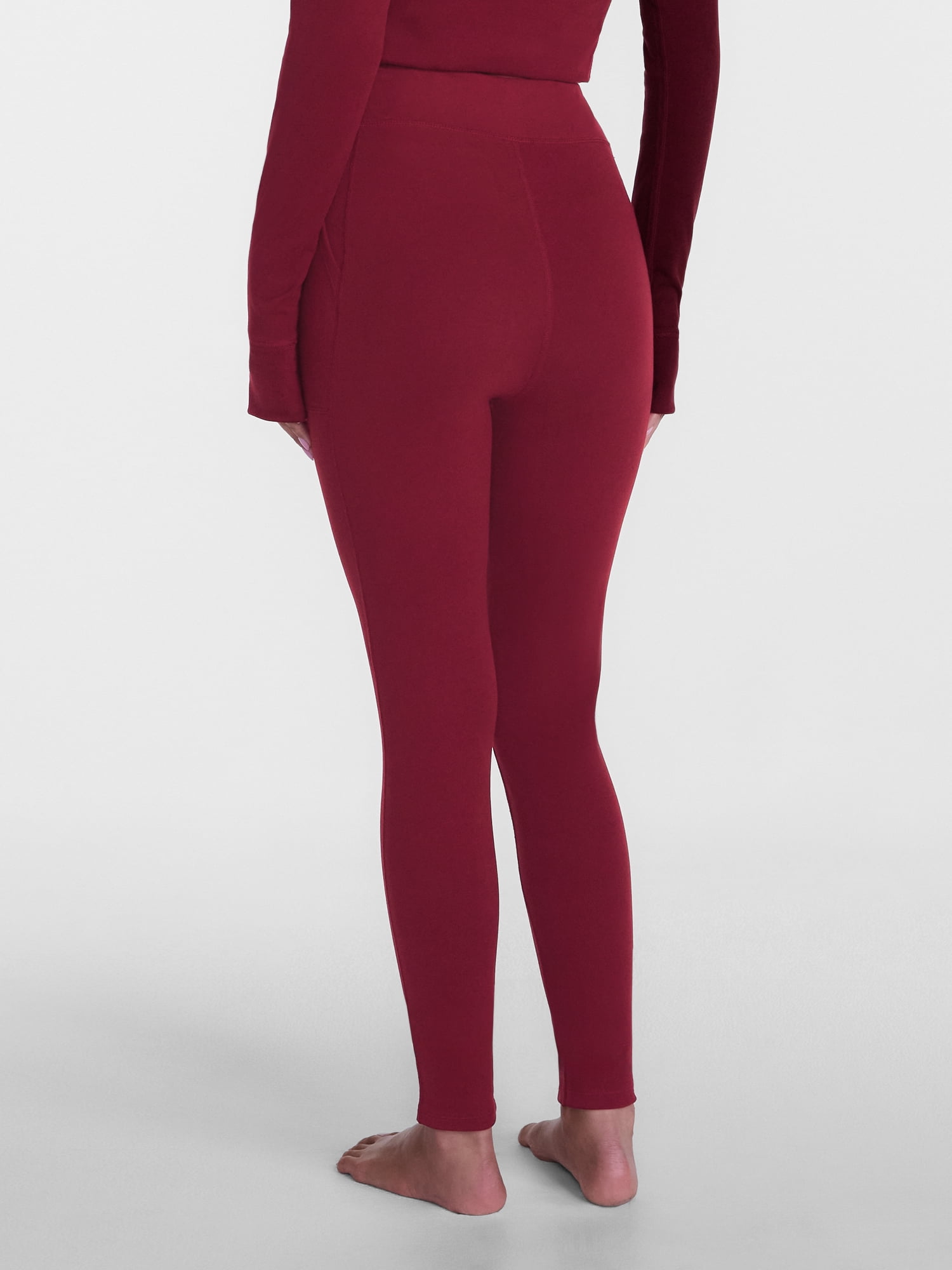 ClimateRight by Cuddl Duds Women’s Warmest Therma Suede High Rise Thermal Base Layer Legging, Sizes XS to 4X
