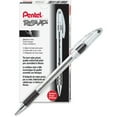 thumbnail image 3 of Pentel Rsvp Stick Pen - Medium Pen Point Type - Black Ink - Clear Barrel (BK91A_40), 3 of 5