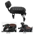 thumbnail image 4 of Passenger  Backrest, Motorcycle Rear Passenger  with Backrest Kits Replacement for  Bobber 2018-2021, 4 of 7