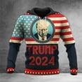 thumbnail image 2 of Sudadera con capucha estampada de Donala Trump Make America Great Again Sudadera con capucha de Trump Election Street Keep A Merica Great de 2024, 2 of 5