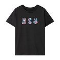 thumbnail image 1 of Camiseta para mujer ropa de verano simple suave cuello redondo camiseta para viajes SG, 1 of 7