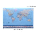 thumbnail image 2 of Raindrops Large Blue World Map Mural Poster with Stunning Detail and Easy Wall Display, 2 of 8