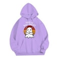 thumbnail image 2 of Mens Hoodie Fall Tops For Women Graphic Fleece Novelty Cool Funny Hoody Hooded With Pockets Mens Workout Clothing,Purple,M, 2 of 3