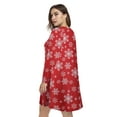 thumbnail image 6 of Plus Size Christmas Dresses 4X for Women, VEPKUL Crew Neck T Shirt Dress Long Sleeve Casual Loose Swing Fall Dress with Pockets, 6 of 8